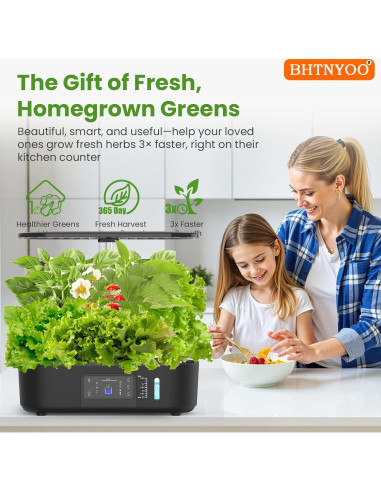 Kit Hidropónico BHTNYOO 13 Cápsulas Jardín Interior 5L