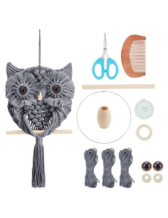 Kit de Macramé Buho FREEBLOSS con 90m de Cuerda de Algodón