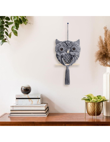 Kit de Macramé Buho FREEBLOSS con 90m de Cuerda de Algodón Kit de Macramé Buho FREEBLOSS con 90m de Cuerda de Algodón