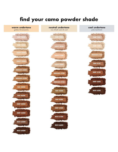 Base en Polvo Camo e.l.f. 7.87g Bronceado 460 W Larga Duración