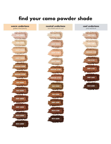 Base en Polvo Camo e.l.f. 7.87g Bronceado 460 W Larga Duración