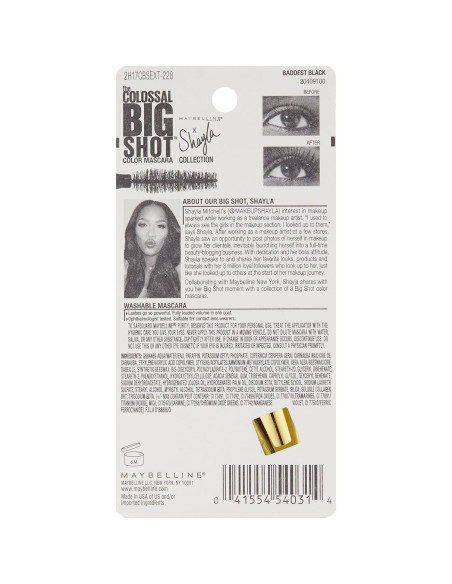 Máscara Volum' Express The Colossal Big Shot Maybelline 9.8ml