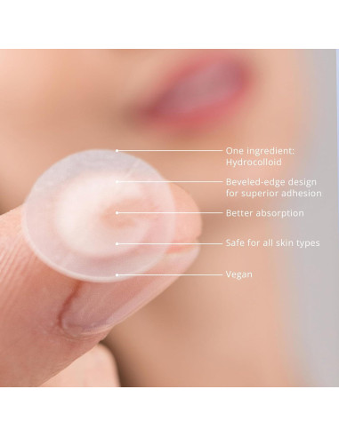 106 Parches Hidrocoloides para Acné Covenance Beauty 10mm