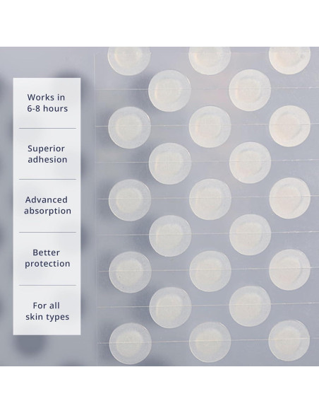 106 Parches Hidrocoloides para Acné Covenance Beauty 10mm