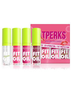 Aceite de Labios Hidratante MLS9 Set A - 4 Colores Brillantes