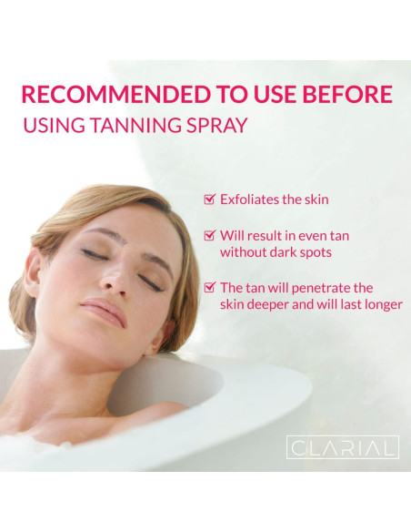 Guante Exfoliante Corporal CLARIAL Rosa - Spa en Casa