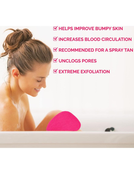 Guante Exfoliante Corporal CLARIAL Rosa - Spa en Casa