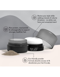 Champú Seco Kitsch 8g - Polvo Voluminizador Orgánico Sin Fragancia 2