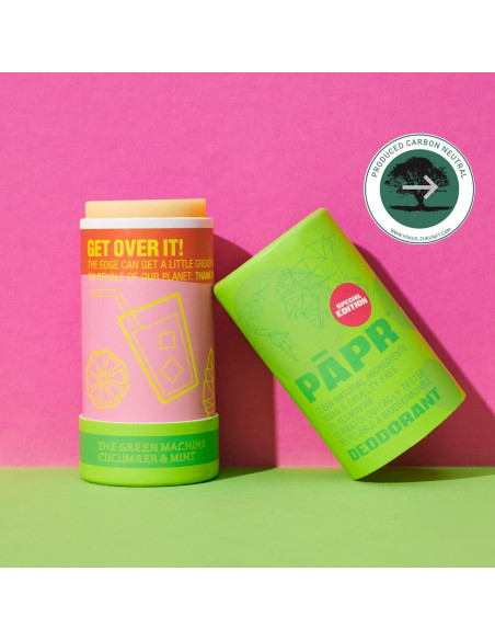Desodorante Natural PAPR Máquina Verde 130g - Ecológico y Vegano