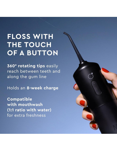 Hilo Dental Inalámbrico Moon con 4 Puntas Intercambiables