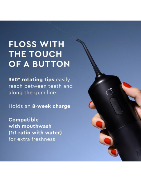 Hilo Dental Inalámbrico Moon con 4 Puntas Intercambiables