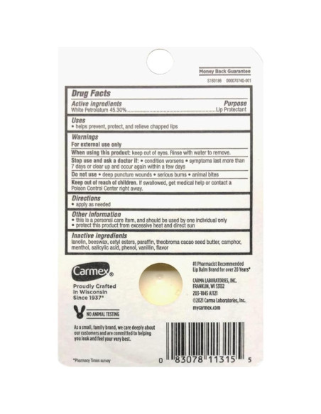 Bálsamo Labial Medicado Carmex Clásico 7.1 g Paquete de 6 Bálsamo Labial Medicado Carmex Clásico 7.1 g Paquete de 6