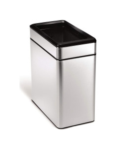 Bote de Basura Abierto 10L simplehuman Acero Inoxidable Cepillado