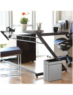 Bote de Basura Abierto 10L simplehuman Acero Inoxidable Cepillado 2