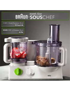 Procesador de Alimentos Braun FX-3030 12 Tazas 600W Blanco 2