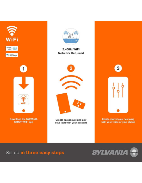 Enchufe Inteligente Wifi SYLVANIA 4 Unidades Control por Voz