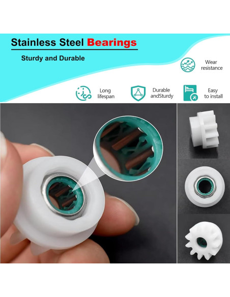 Kit de Engranajes de Reemplazo FXHDC-M para Mopa Giratoria - 2 Piezas