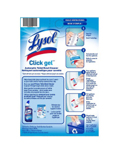 Limpiador Automático de Inodoro Lysol Click Gel Fresco Oceánico - 6 Aplicadores 2