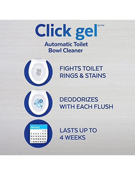 Limpiador Automático de Inodoro Lysol Click Gel Fresco Oceánico - 6 Aplicadores