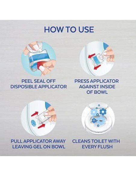 Limpiador Automático de Inodoro Lysol Click Gel Fresco Oceánico - 6 Aplicadores