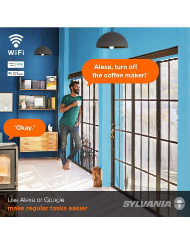 Enchufe Inteligente Wifi SYLVANIA 4 Unidades Control por Voz