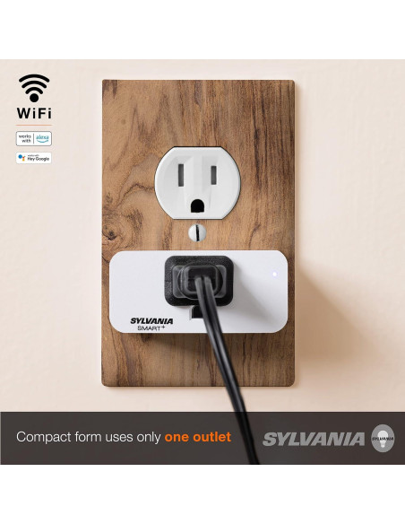 Enchufe Inteligente Wifi SYLVANIA 4 Unidades Control por Voz