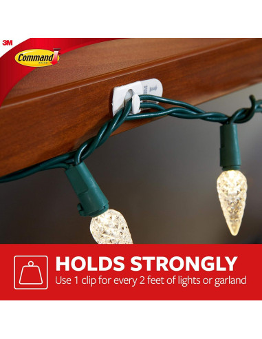 Clips Decorativos Transparentes Command 20 Piezas Sin Daños