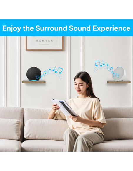 Soporte de pared ajustable Aiweiwa para altavoces Echo