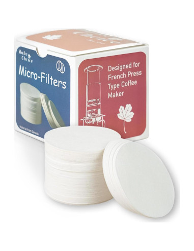 Filtros de papel desechables Bake Choice 500 unidades 6.35 cm