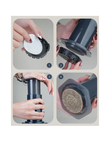 Filtros de papel desechables Bake Choice 500 unidades 6.35 cm