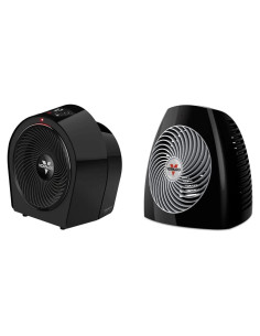 Calefactor Vornado Velocity 3R 1500W con Termostato Ajustable Negro