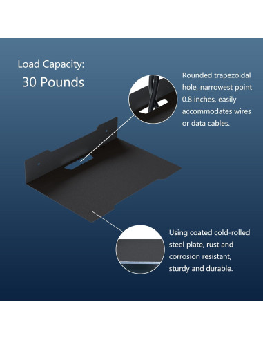 Estante Flotante de Metal PzewMo 23x17 cm Montado en Pared