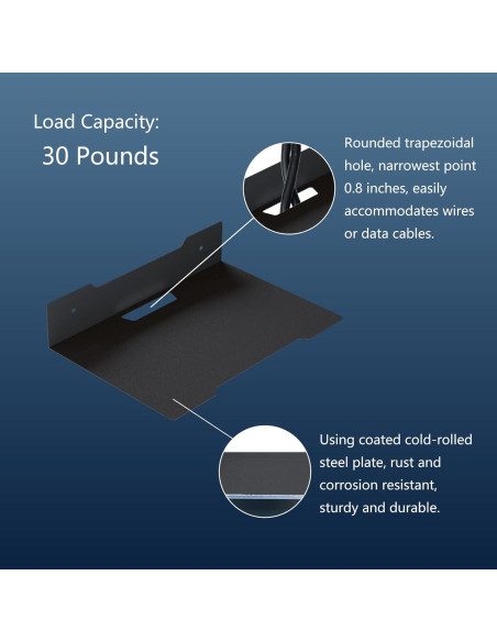 Estante Flotante de Metal PzewMo 23x17 cm Montado en Pared