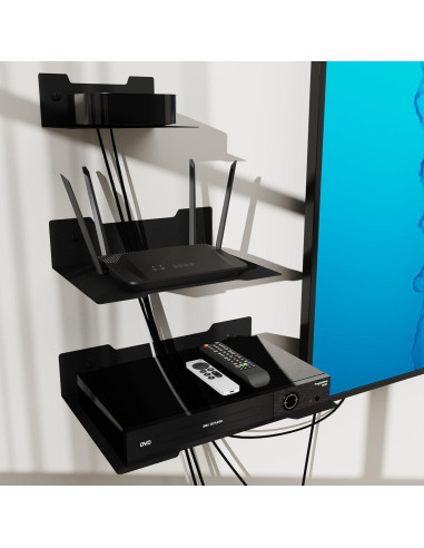 Estante Flotante de Metal PzewMo 23x17 cm Montado en Pared