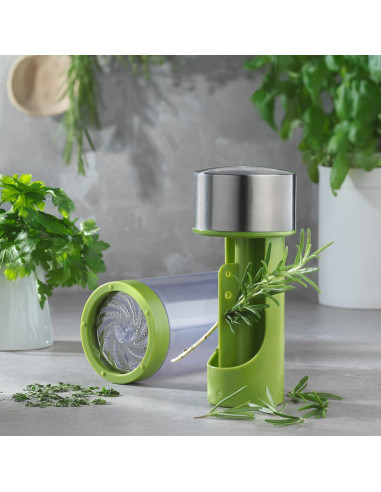 Molino de Hierbas Microplane 2 en 1 Acero Inoxidable 170g
