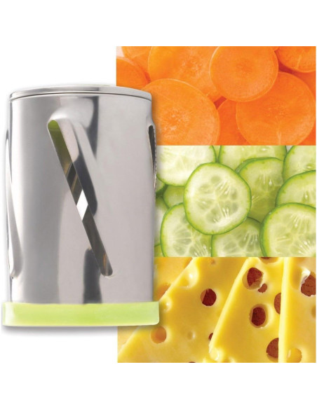 Rallador Cortador Norpro 3 Tambores Acero Inoxidable 29.7cm Rallador Cortador Norpro 3 Tambores Acero Inoxidable 29.7cm