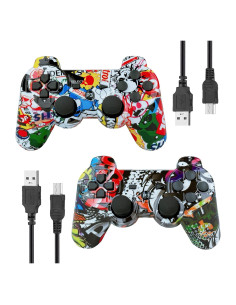 Controlador Inalámbrico PS3 eSeunLau Doble Vibración Bluetooth
