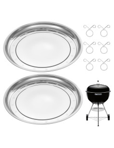 Bandeja para Cenizas de Acero Inoxidable HFYZZ 34.5 cm - 2 Pcs