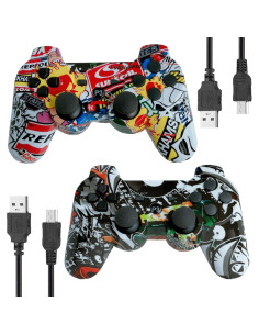 Controlador Inalámbrico PS3 eSeunLau Doble Vibración Bluetooth 2