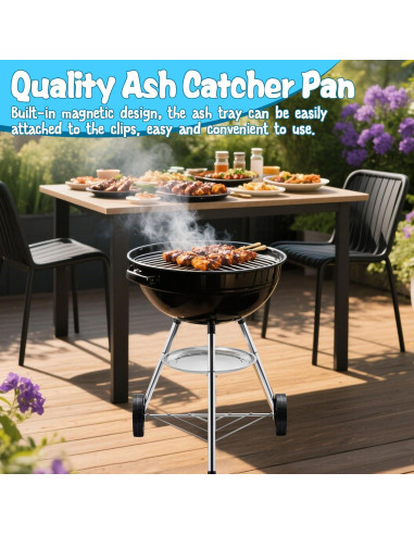 Bandeja para Cenizas de Acero Inoxidable HFYZZ 34.5 cm - 2 Pcs