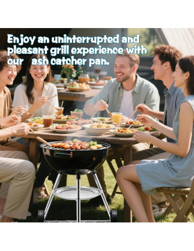 Bandeja para Cenizas de Acero Inoxidable HFYZZ 34.5 cm - 2 Pcs