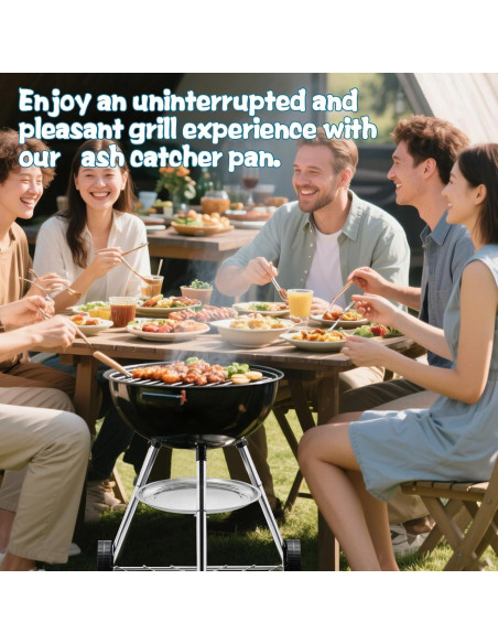 Bandeja para Cenizas de Acero Inoxidable HFYZZ 34.5 cm - 2 Pcs