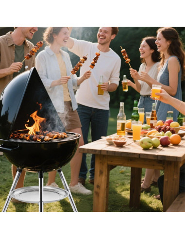 Bandeja para Cenizas de Acero Inoxidable HFYZZ 34.5 cm - 2 Pcs