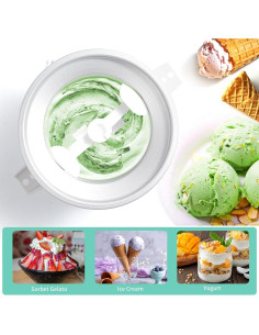 Accesorio para Helado XINBOOGQ 2L Compatible con KitchenAid 2