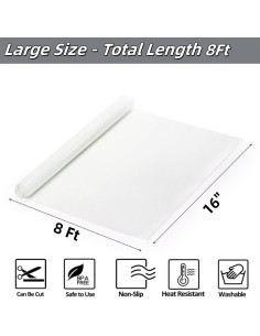 Rollo de Tapete de Silicona Covzoe 243.84 x 40.64 cm Antiadherente 2