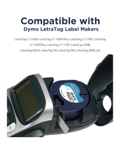 Paquete de 6 Cintas Etiqueta Dymo 91331 12mm x 4m JOJOME 2