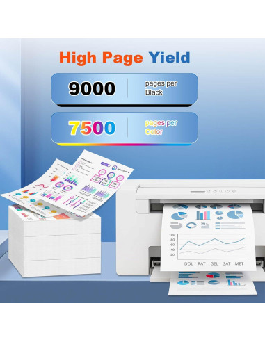 Botellas de Tinta Amarilla Pigmento JoyPrinting 542 (2x70ml)