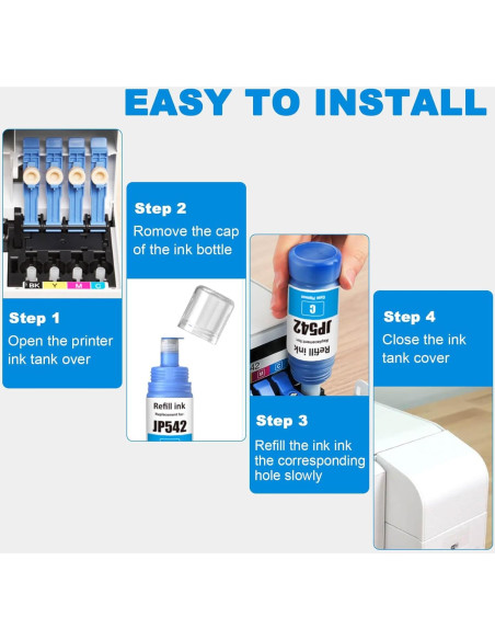 Botellas de Tinta Amarilla Pigmento JoyPrinting 542 (2x70ml)