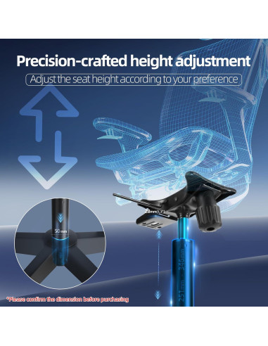 Cilindro de Reemplazo para Silla de Oficina MASTERY MART 5.5"