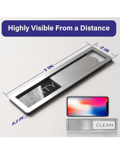 Imán de Lavavajillas Limpio Sucio Abudada Acero Inoxidable 2